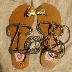 Victoria Secret gold gladiator sandals